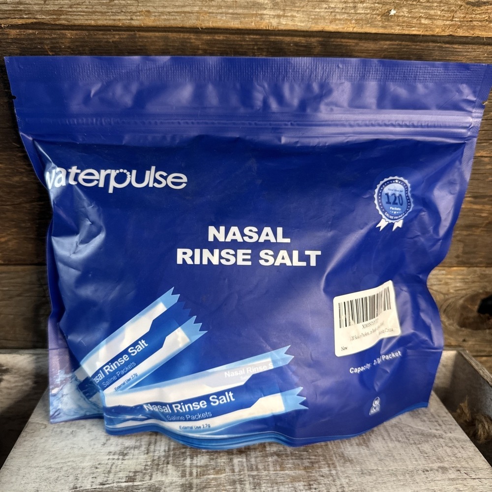 Waterpulse Nasal Rinse Salt‎ x 120 Individual Packets | MSRP = $15